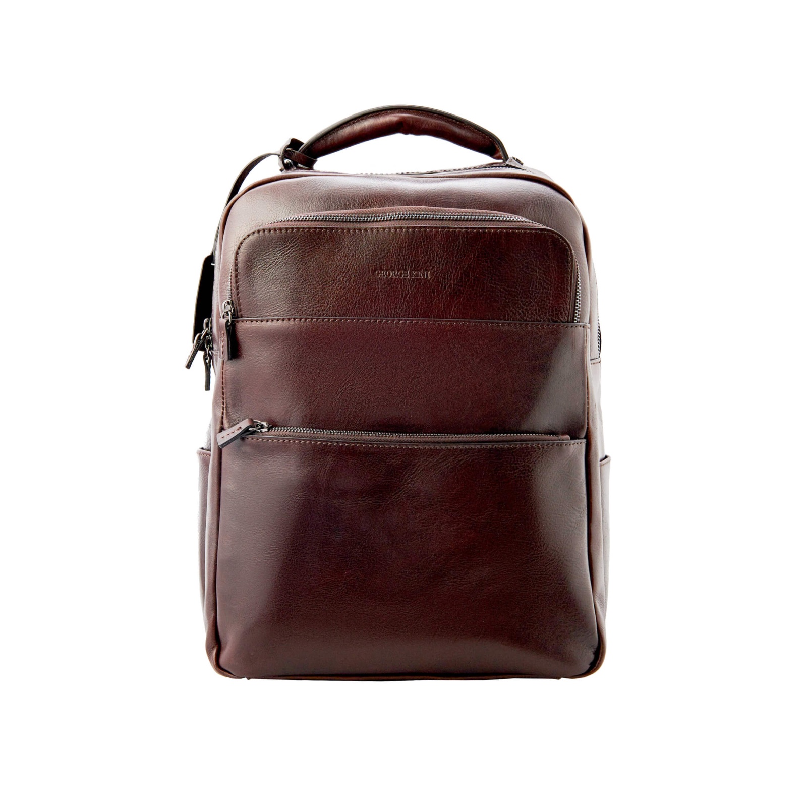 Рюкзак мужской GEORGE KINI GK.MEN LEATHER BACKPACK RED