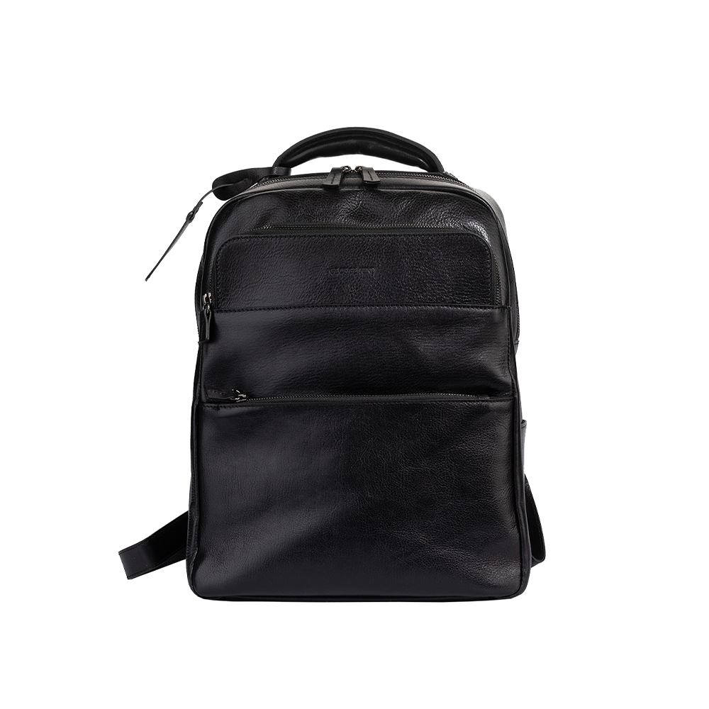 Рюкзак мужской GEORGE KINI GK.MEN LEATHER BACKPACK Black