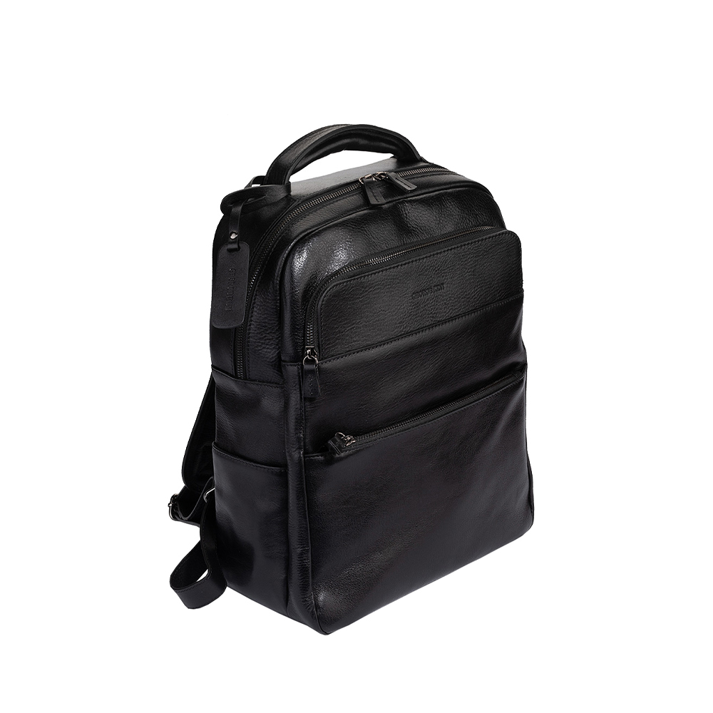 GK.MEN LEATHER BACKPACK Black