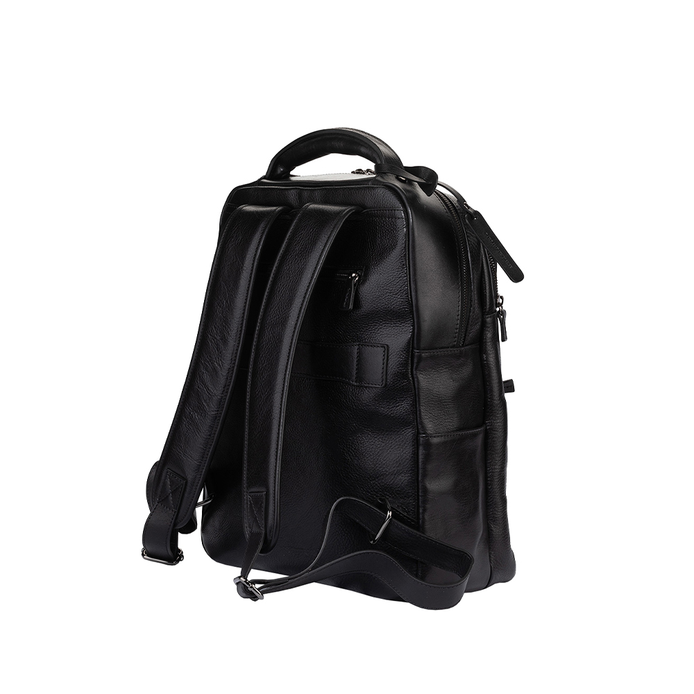 Рюкзак мужской GEORGE KINI GK.MEN LEATHER BACKPACK Black